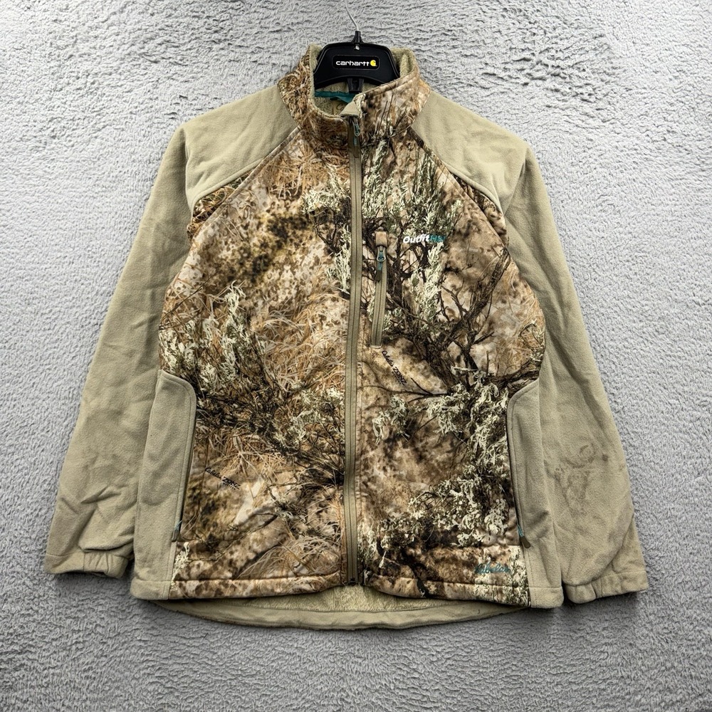 Cabelas Zone Western Camo Full Zip Jacket Fleece Lined Women's Large